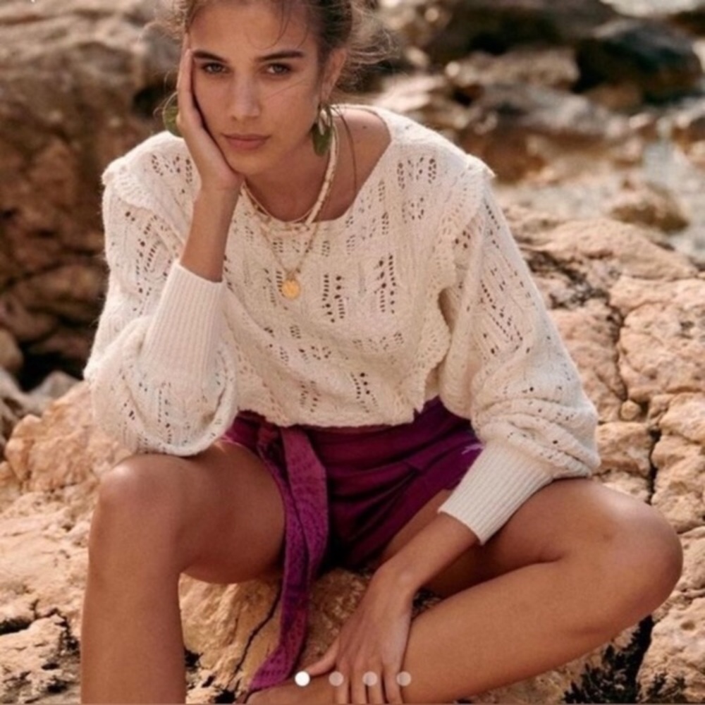 Sézane Ecru Aleyna Jumper S